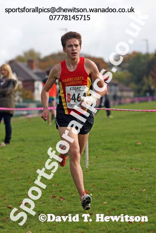 Mens under-17s Northern Cross Country Relays, Graves Park, Sheffield. Photo: David T. Hewitson/Sports for All Pics